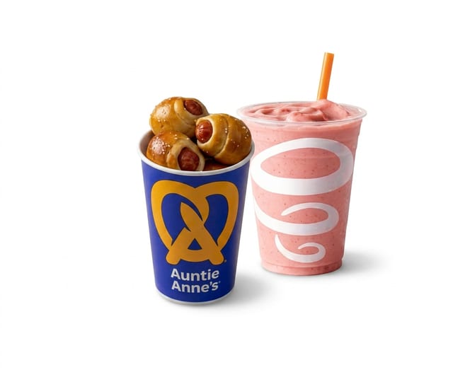 #2 Mini Pretzel Dogs + Small Smoothie.