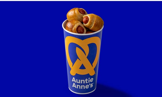 Mini Pretzel Dogs.