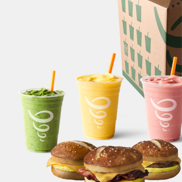 Breakfast Sandwich & Smoothie Pack (Serves 10).
